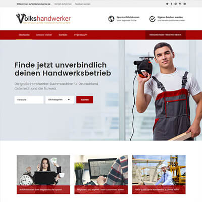 Volkshandweker Webseite